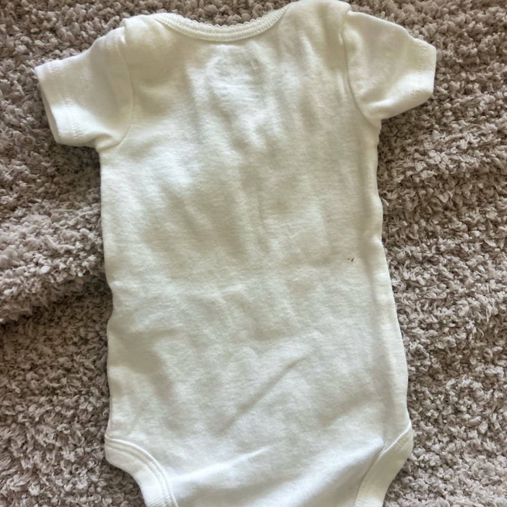 Carter's Soft White Baby Bodysuit